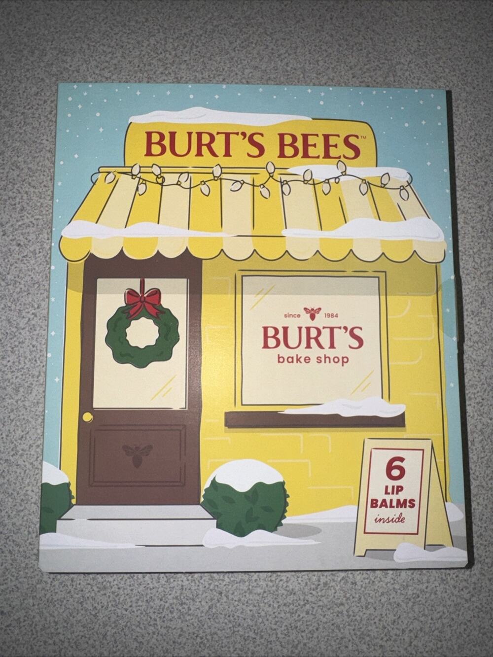 Burt’s Bees Bake Shop 6 Lip Balms Sugar Peppermint Vanilla Carmel Maple (NEW)